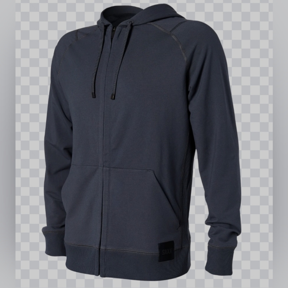SAXX Downtime FZ Hoodie size M Indigo